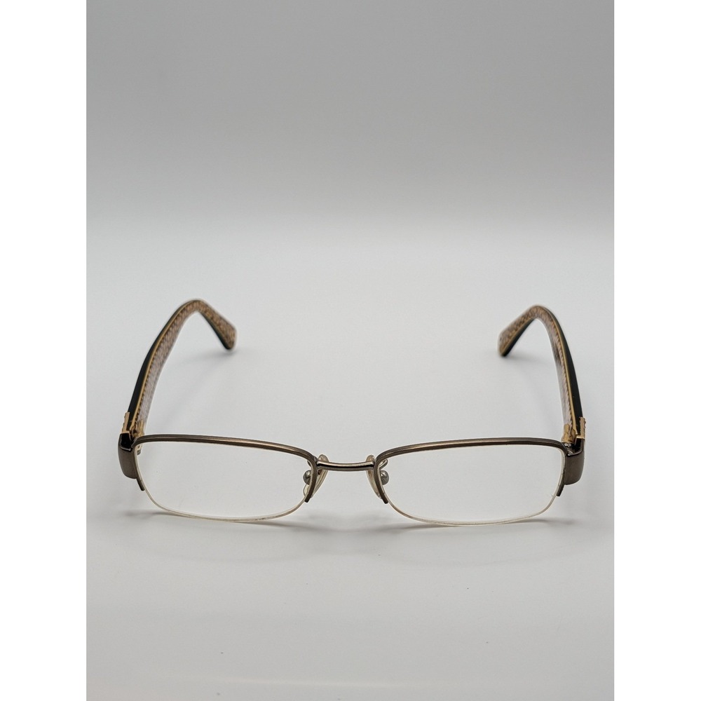 Coach HC5027B Cecily Half Rim Eyeglass Frames Only Dark Brown Tortoise 50-17